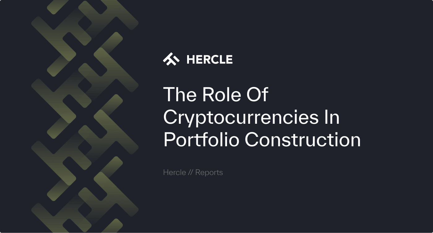The Role of Cryptocurrencies in Portfolio Construction